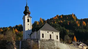 Pfarrkirche Großarl Ansicht Herbst 